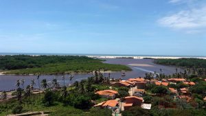 Povoado de Mandacaru, foz do Rio Preguiças, no Parque Nacional dos Lençóis Maranhenses. Barreirinhas/MA (2005). Foto: acervo pessoal MLY.